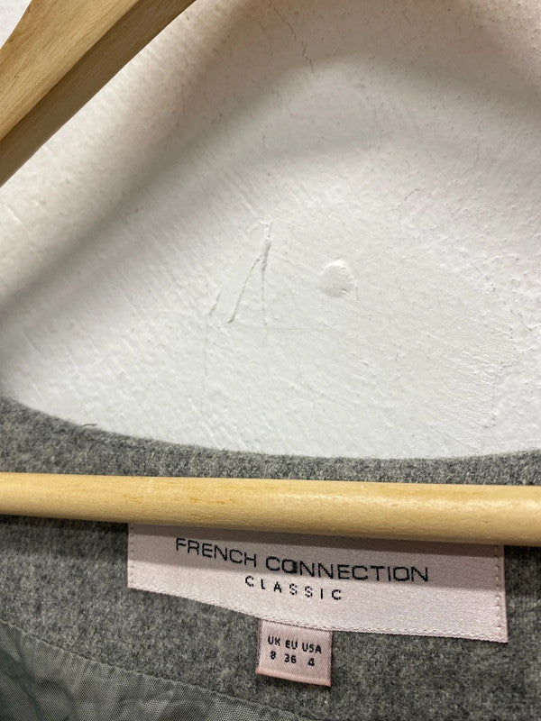 Stunning French Connection classic grey dress Uk8 wool blend AG006