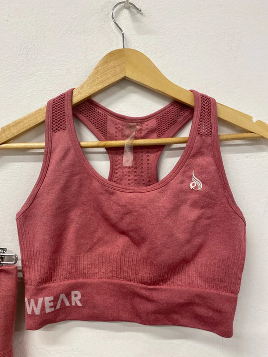 Ryderwear Chic Pink Sports Bra & Leggings Set Size M DS002