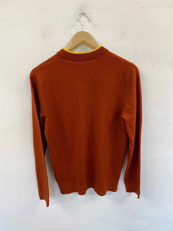 Classic Collusion lightweight jumper rust M JR001
