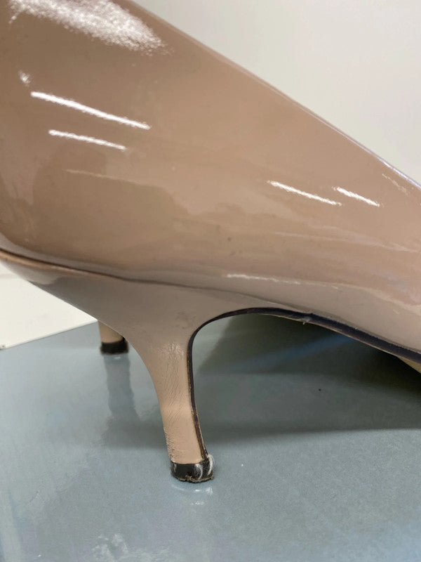 Fabulous Nude patent court shoes Uk7 by South classic IM001