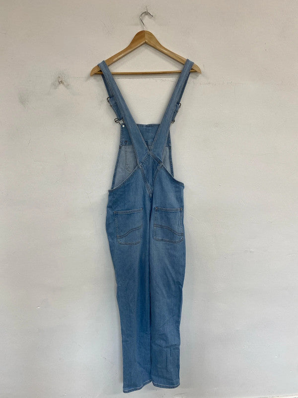 FatFace Fabulous Lewes Light Blue Dungarees UK 8R MM005