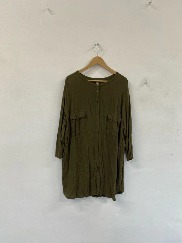 Fabulous boohoo button up dress uk 18 NC001