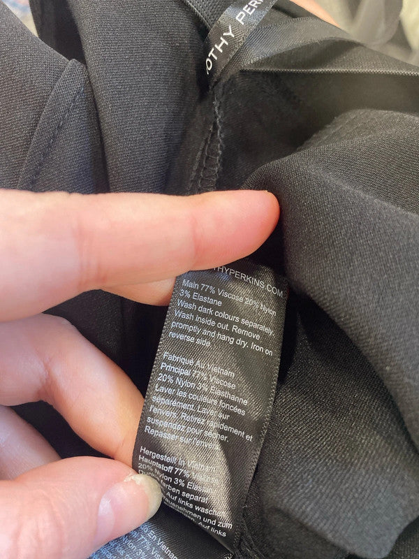 Dorothy Perkins Stylish Black Stretchy Skinny Jeans UK 12 AO001