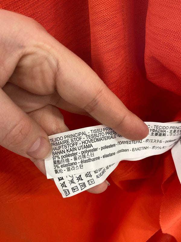 Zara Topshop Fabulous Coral Orange Tunic Tops Duo UK 12 #16 NN001