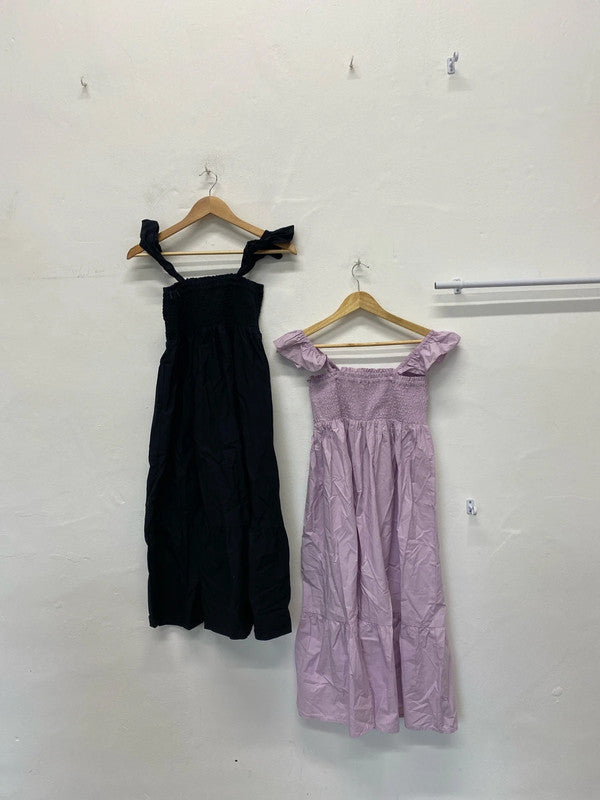 Fabulous Duo of summer Dress gypsy smock dress UK6 petite #3 JA001