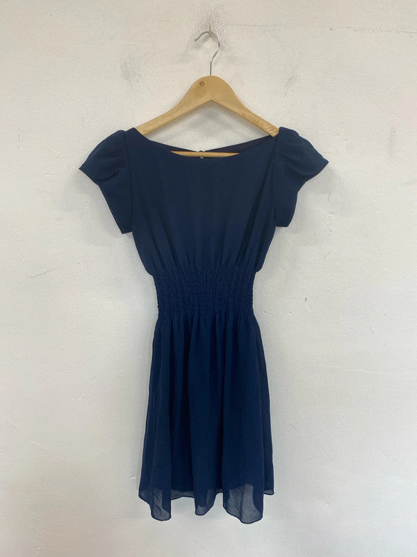 Jasmine London Preppy Navy Mini Dress UK 10 LK009