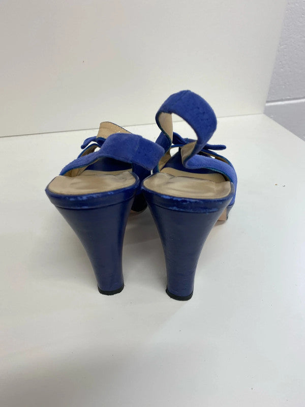 Fabulous Cobalt blue peep toe heels from Hobbs Uk38.5 occasion events JS004