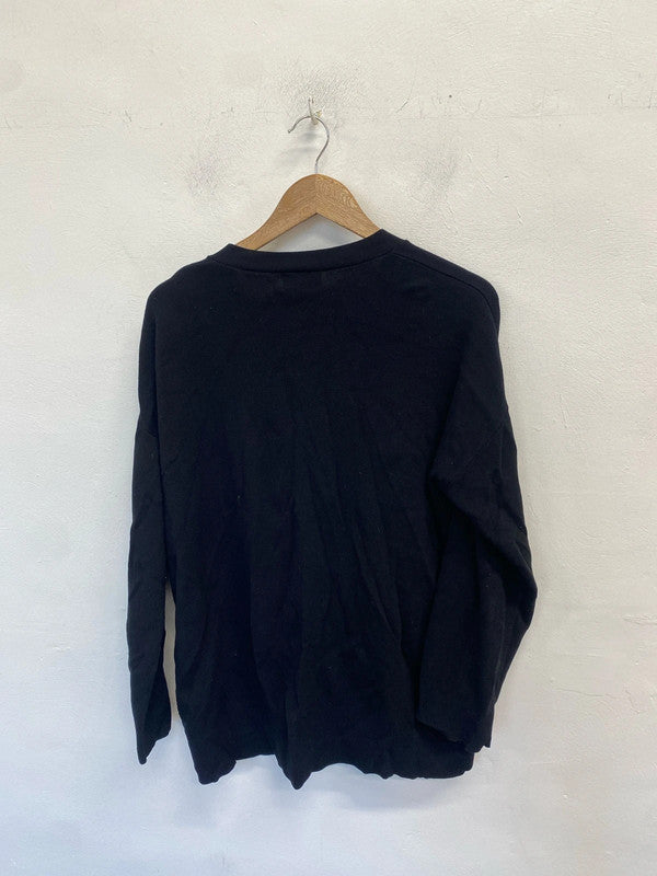 Gorgeous pretty lavish black cardigan UK M HDR01