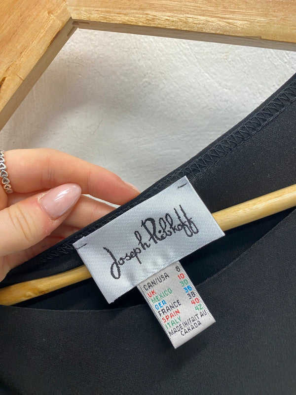 Lovely Joseph ribkoff black sequin trim tunic UK 10 KM004