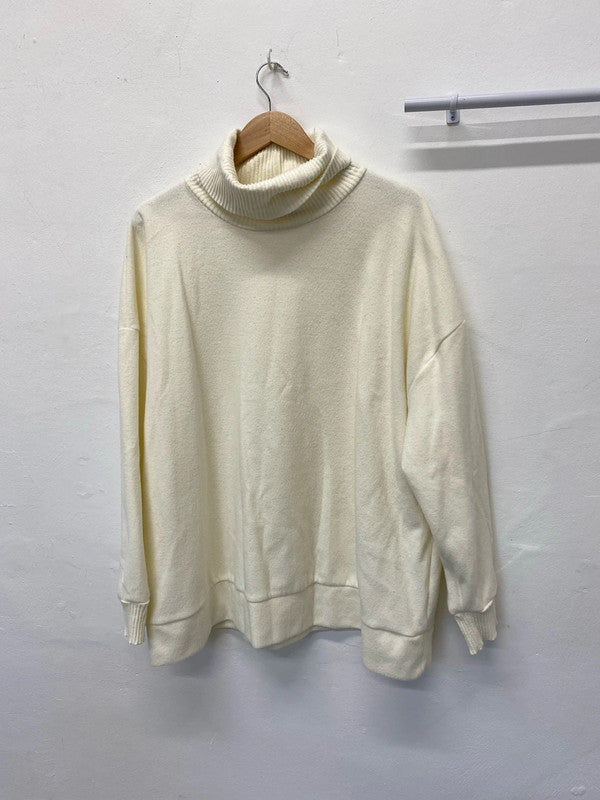 Fabulous ASOS Design Cream high neck jumper UkXL (18) RM002