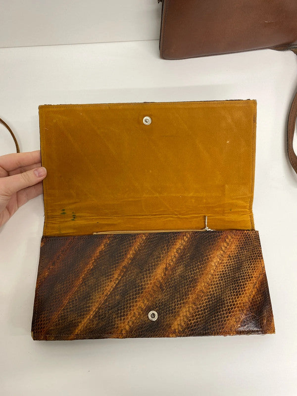 Unbranded Vintage Leather Bags Trio KD001