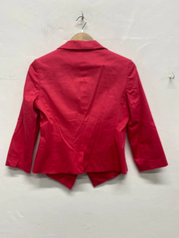 Fabulous Coral Pink powerhouse blazer Uk12 new Look MA003