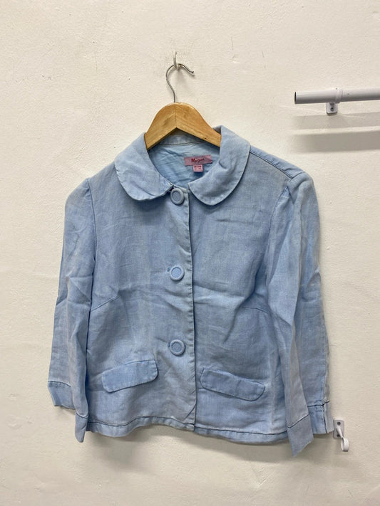 Fabulous Monsoon French Peter Pan linen blazer Uk12 Y2K MM005