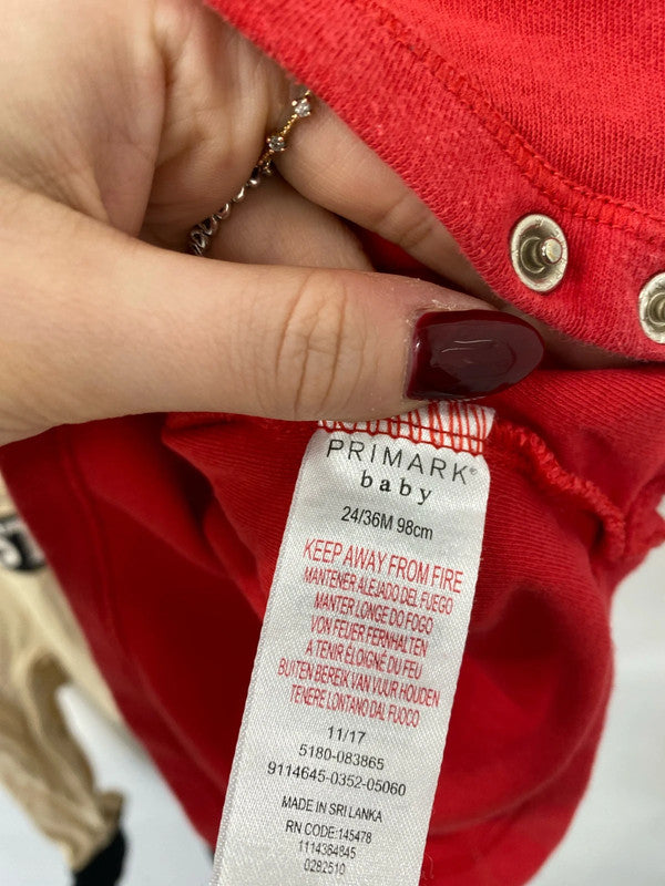 Lovely boys baby bundle of baby grows m&s primark age 18-36m LN001 #26