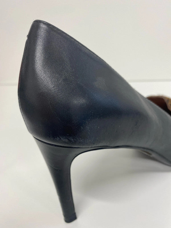 Next Fabulous Leather Animal Print Heels UK 7 KM005