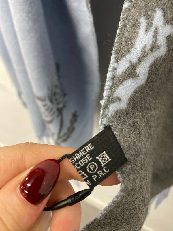 Lovely butterfly lilac thistle cashmere blend scarve one size AO001