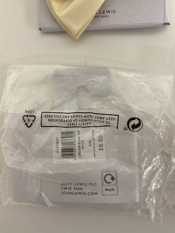 Wedding bow ties set cream John Lewis men’s boys #4 CR002