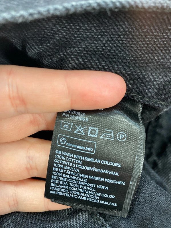 H&M Stylish Black Relaxed Fit Jeans 30W 32L SD002