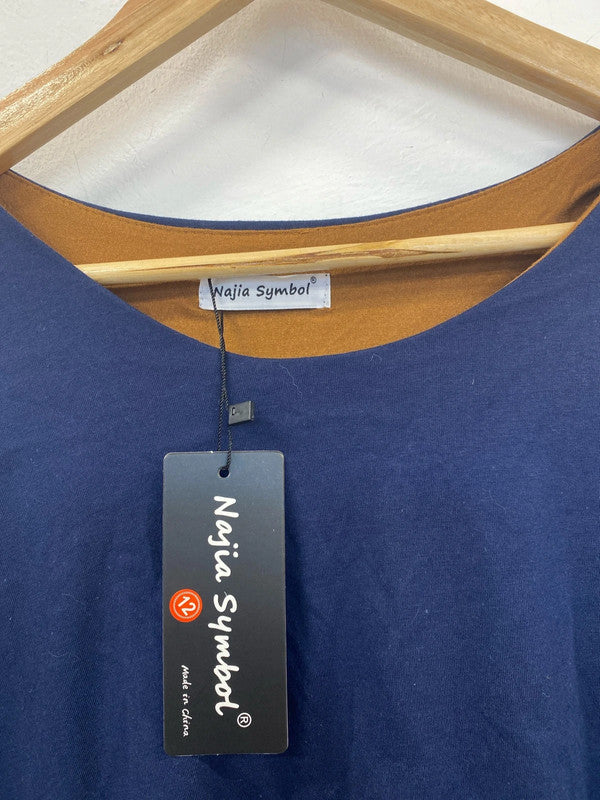 Najia Symbol Boho Layered Tunic Top UK 12 LW005