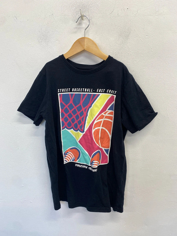 Fabulous boys printed streetwear black t shirt UK age 12-13yr AT001