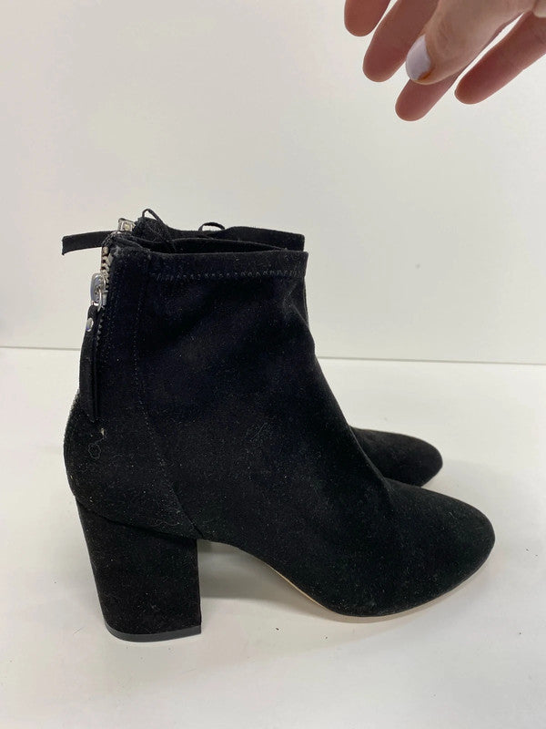 Fabulous New Black Ankle boots faux Suede Uk5 H&M KM003