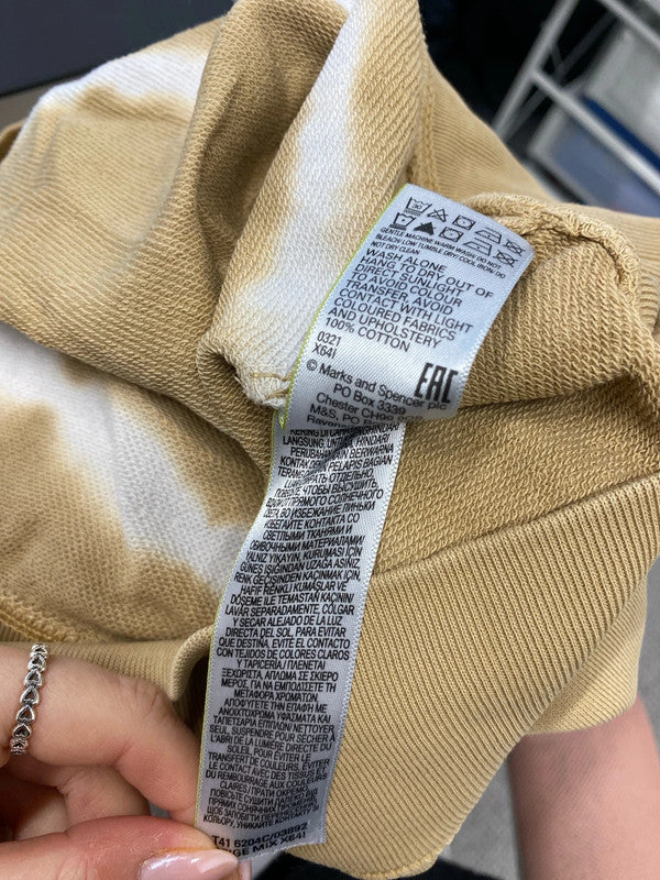 Lovely M&S beige tie dye jumper UK 10 HA001