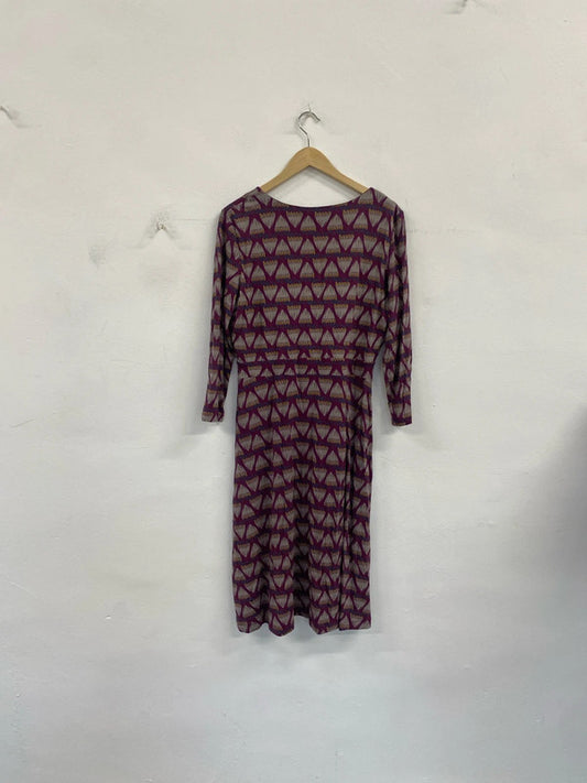 Stunning White Stuff purple midi dress uk 14 KS003