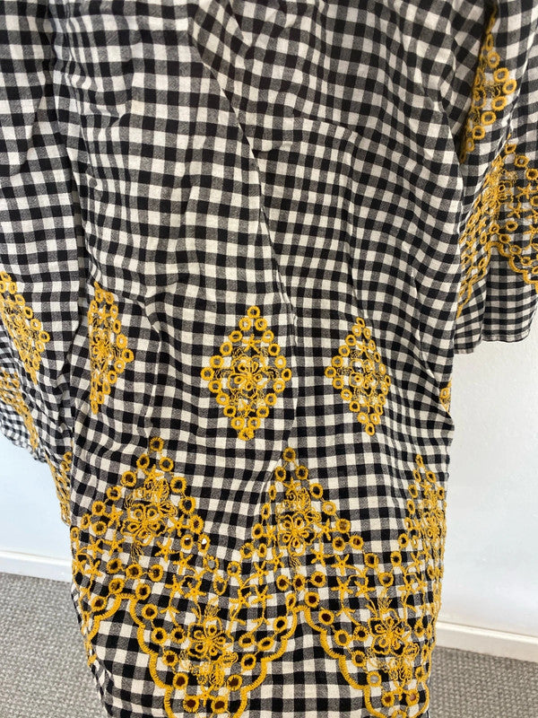 Next Fabulous Gingham Embroidered Tunics Duo UK 24 #104 LK006