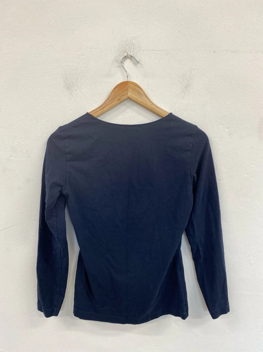 Sandwich_ Chic Navy Long Sleeve Top Size M MM005