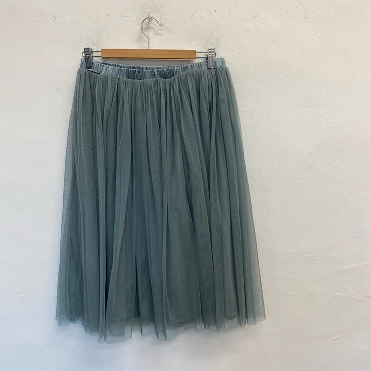 Fabulous Lace & Beads tulle party skirt petrol grey UkL JR001