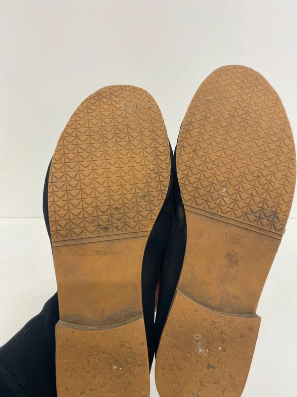 Fabulous Beyond Skin black loafers Not leather Uk7 eur40 RF001