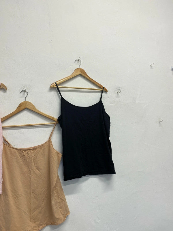 Lovely bundle of fitted cami vests George Primark UK 20-24 #8 YM001