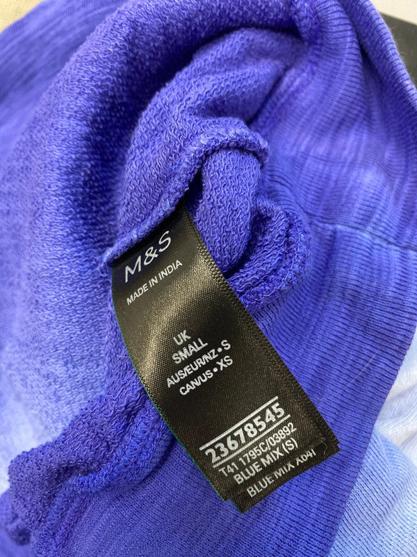 Lovely m&s blue ombré jumper UK S AO001