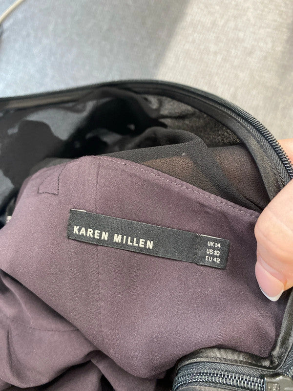 Stunning Karen Millen knee length dress uk 14 AW002