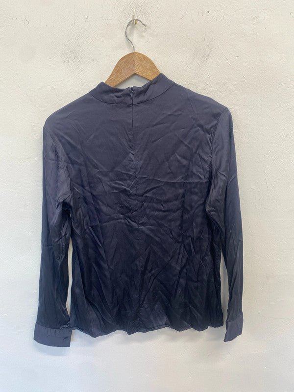 Lovely Yaya navy long sleeve top UK 10 SS002