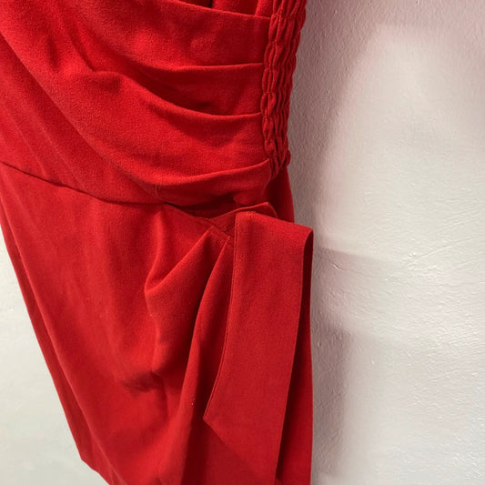Fabulous Bombshell London confidence dress sultry red Uk12 TC002