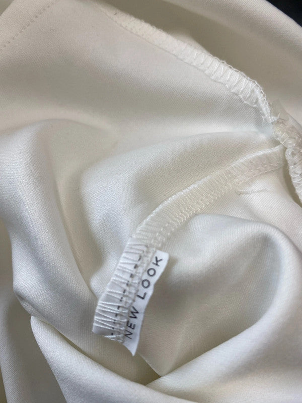 Fab New Look cropped jumpsuit ivory UkM occasions events MB001