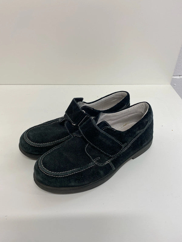 Fabulous Black suede school or smart shoes uk3 JS004