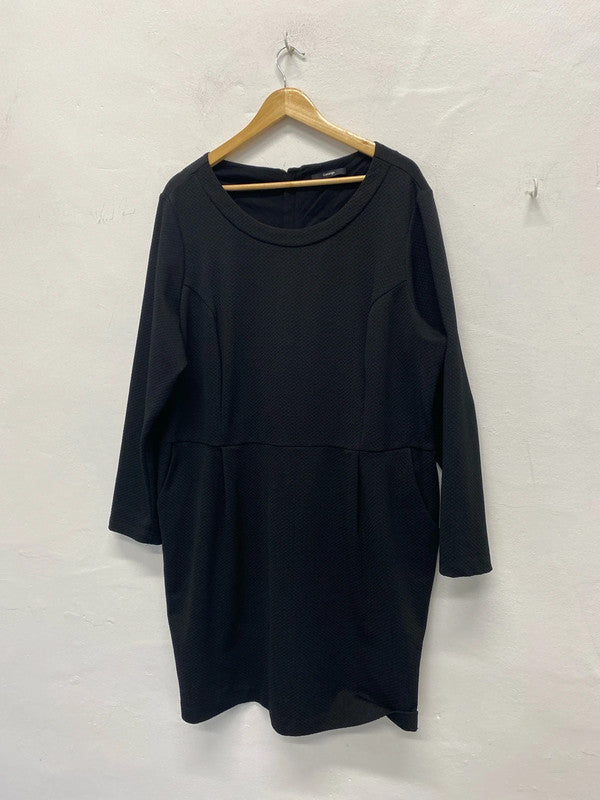 Fab George textured dress Uk24 work or formal NC001