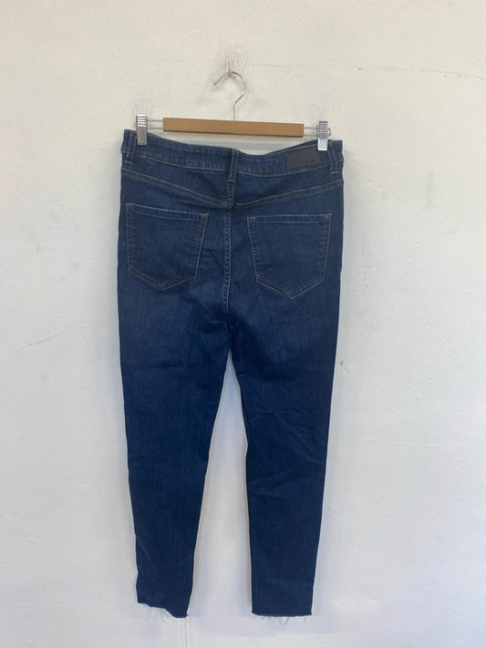 M&S Stylish The Ivy Navy Skinny Jeans UK 12 AO001