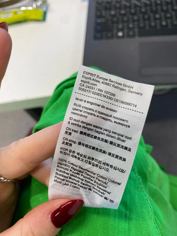 Lovely esprit green top UK XL KN002