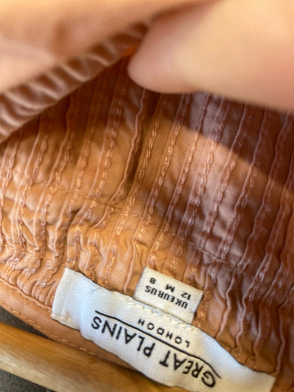 Fabulous loose fit peach cotton bobo top Uk12 classic ag006