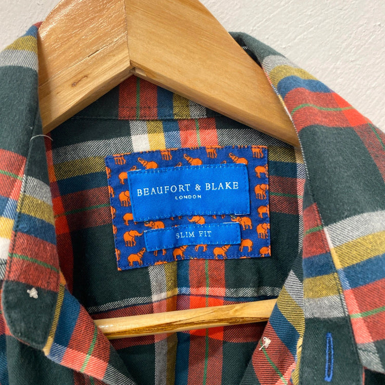 Fabulous Men’s Cotton check shirt Beaufort & Blake UKS SP003