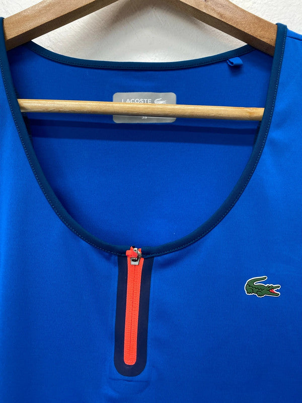 Stunning Lacoste tennis top cobalt blue Uk10 LH002