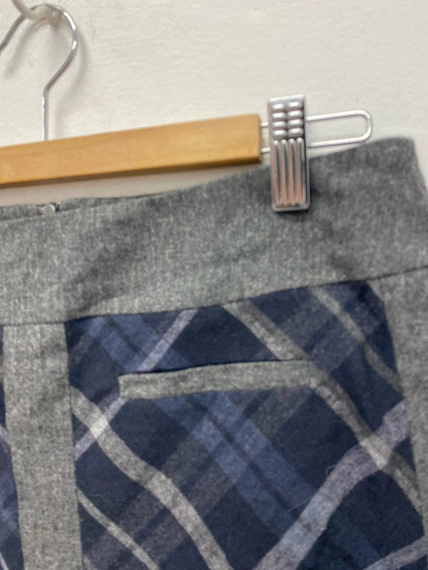 Fabulous Grey Tartan check Mini skirt Uk10 Autograph M&S MM005