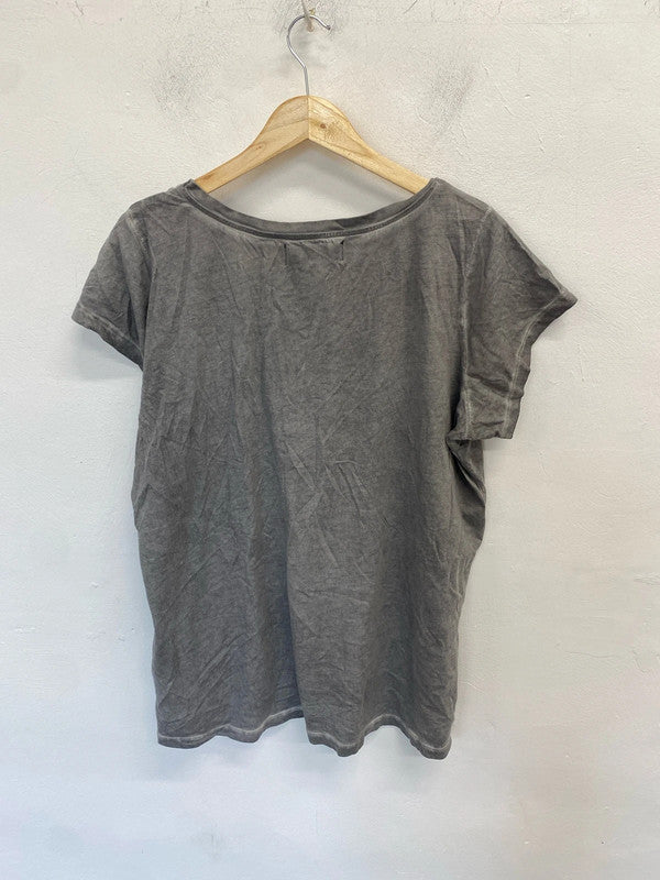 Lovely timeout brand grey printed tshirt UK 22 LK006