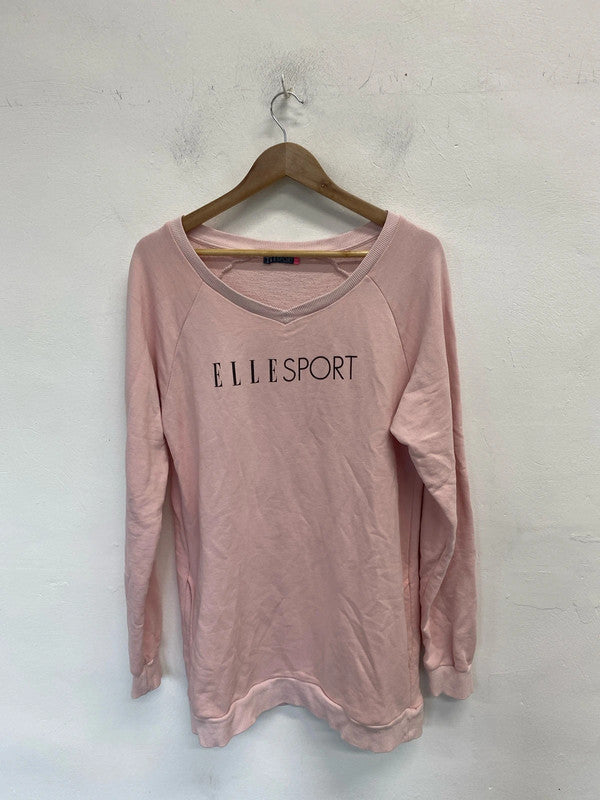 Lovely Elle sport rose pink jumper dress UK 12 YM001