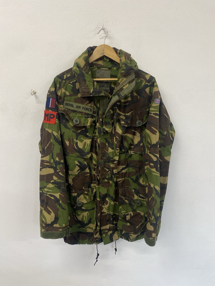 RAF Issued Jacket Smock Woodland DPM Nato 180/104 Windproof MP Patches JC008