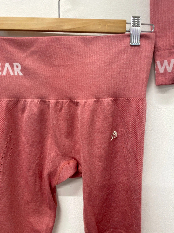 Ryderwear Chic Pink Sports Bra & Leggings Set Size M DS002