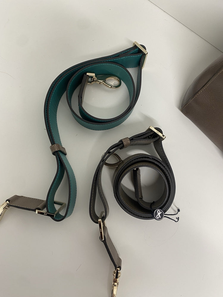 Lovely Anya Hindmarch Beirut Brown Handbag With 2x Straps JP001